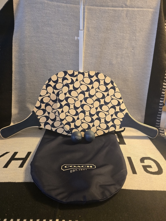Coach Other - SOLD😁Coach Navy Blue White Logo Paddleball Set🥳🥳❌❌